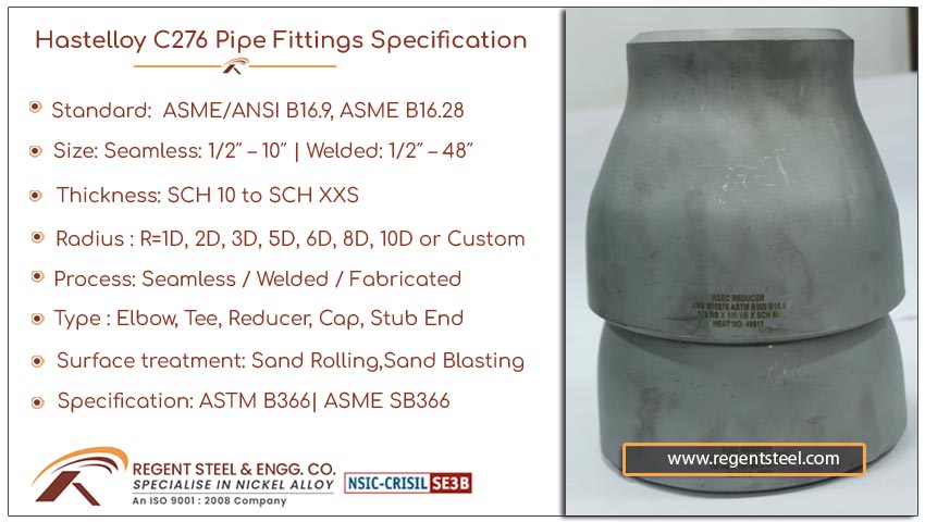 hastelloy c276 pipe fittings specification